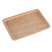 food safe Multi - Functional rubber wood serving Tray hot sale