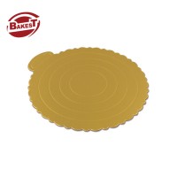 Bakest nice design Round Lace mousse Cake Cardboard dessert Tray Mat with Handle