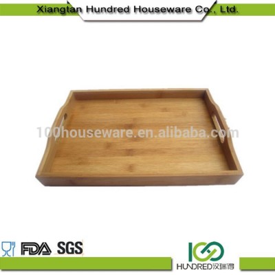 Unbreakable High Grade mini rectangle bamboo serving tray