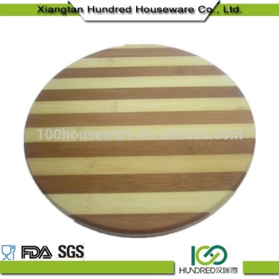 Hot New Wholesale Organic Round Bamboo Cutting Board Wood