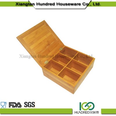 Decorative New bamboo tea bag box chest