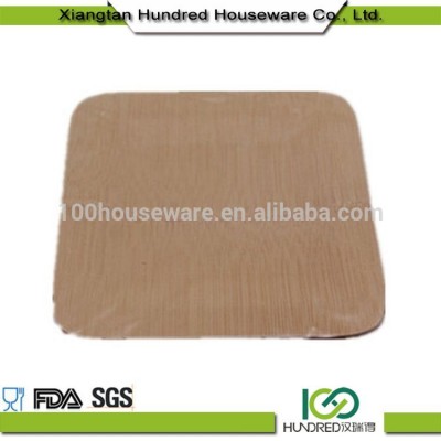 Environmental 2018 New Design Disposable Rectangle Wooden Plate